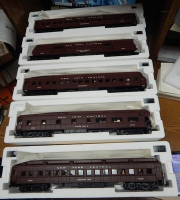 5) K-LINE k-4470B NEW YORK CENTRAL 28TH ANN PASSENGER CAR SET NIB O GAUGE RARE