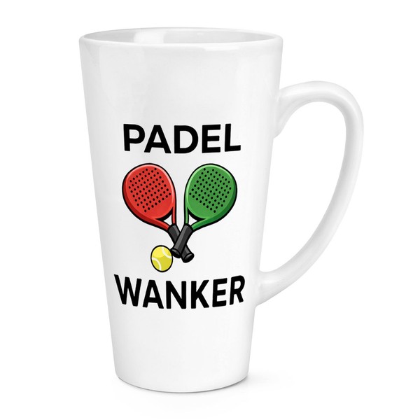 Gift Base Padel Wanker 17 Oz GroßE Latte Tasse Lustig Geburtstag RüDer Dad-image
