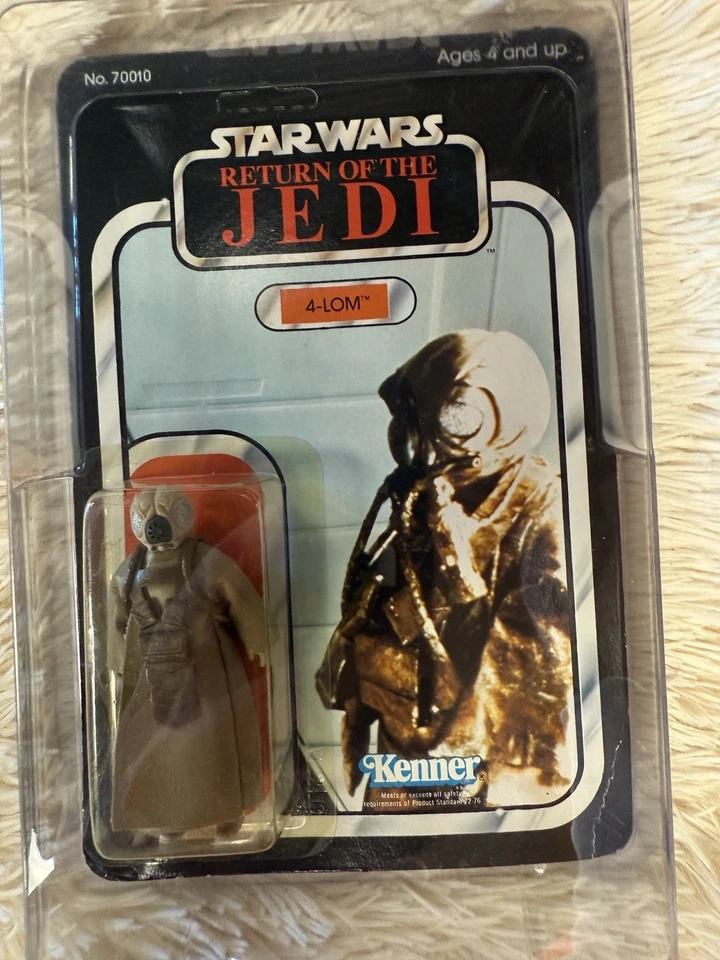 全新星球大战 ROTJ 4-LOM 复古肯纳 (1983) 动作人偶 65 背面  — 第 4/4 张图片