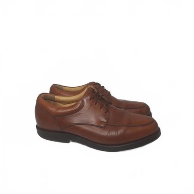 Tauer & Johnson Men's Brown Leather Derby Shoes Size 10