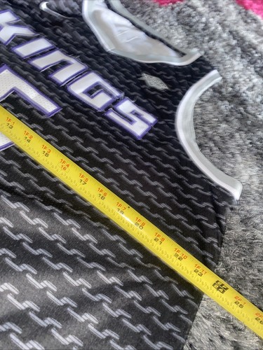 Camiseta De’Aaron Fox Sacramento Kings Nike Swingman City NBA Azul Almendras Talla 54 - Imagen 9 de 9