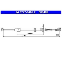 2X Handbremsseil Hinten FüR Mercedes Glk-Klasse X204 08 Bis 15 ATE Teil M272991