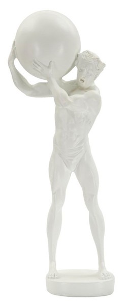 Klassische Skulptur Replikat Atlas Stehend Statue Griechische Mythologie H 50 Cm-image