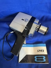 Vintage Yashica Super 8 Movie Camera 25 Japan. Comes with manual