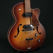 Godin 5th Avenue CW Kingpin II Cognac Burst avec étui semi-dur USED