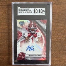 2024 Bowman U Best Ryan Williams #Boa-rw Refractor Auto Alabama