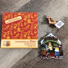 Vintage Kathe Wohlfahrt Gluhwein Stand Pewter Christmas Ornament Rothenburger