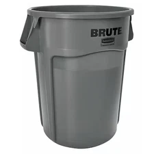 Rubbermaid Commercial Fg264360gray Brute 44 Gal Round Heavy Duty Plastic Can,