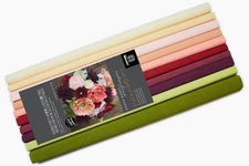 Extra Fine Crepe Paper Folds Rolls, 10.7-Square Feet, Assorted Colors