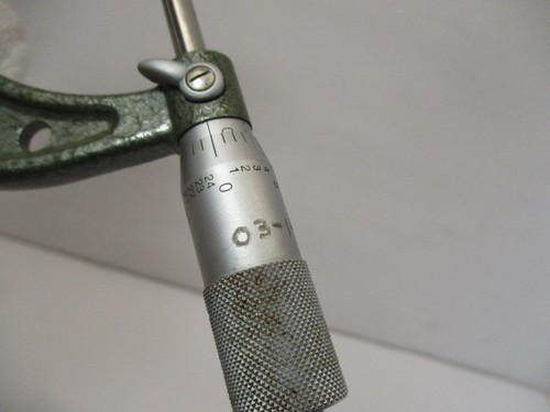 MITUTOYO Micrometer # 103-179, 2" - 3" x .001" Grads Carbide Tip Ratchet Lock VG - Picture 13 of 22