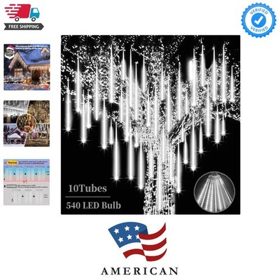 Meteor Shower Lights - 20 Inch 10 Tube 540 LED High Brightness Falling Rain I...