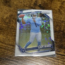 2025 Panini Prizm Cam Ward RC White Disco Rookie #352 Titans AH98
