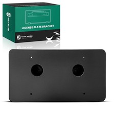 Front License Plate Bracket Without Screws No Drill Plastic Black Bumper Holder