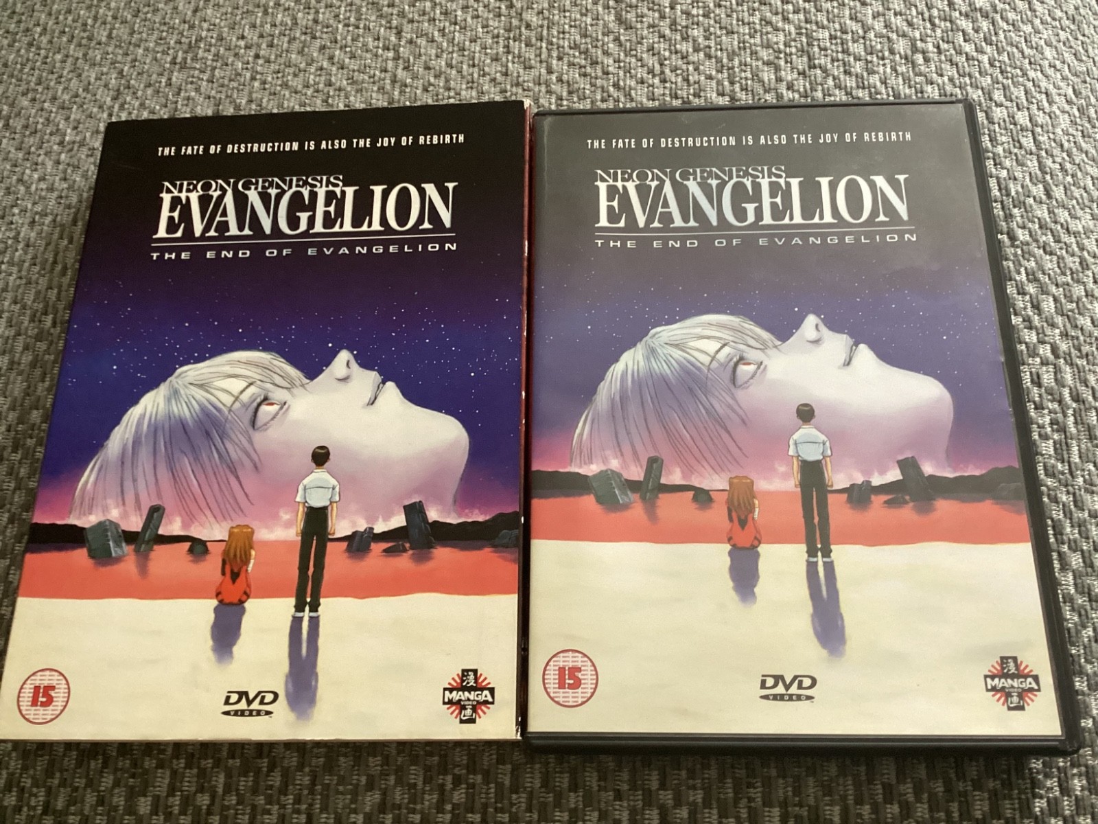 Neon Genesis the end of Evangelion manga  DVD. (My ref C)