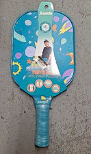 Franklin Sports Youth Sized Polymer Pickleball Paddle Blue Space Themed