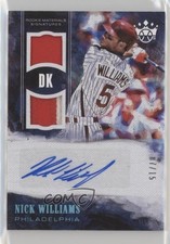 2018 Panini Diamond Kings Holo Blue 7/15 Nick Williams #RMS-NW Auto 0f8