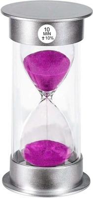 SuLiao Sand Timer, 10 Min Hourglass, Large Purple Sand Clock, Unbreakable Pla...