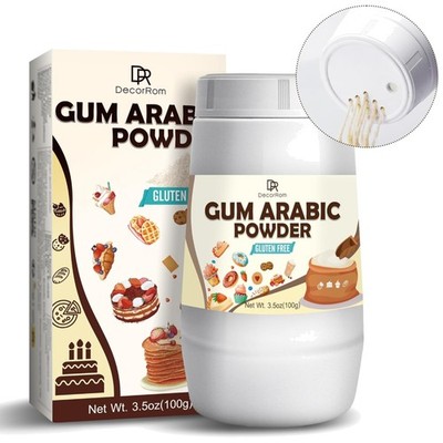 Gummi Arabicum Pulver - 100 g Reines Arabisches Gummi, Verdickungsmittel für ...