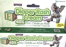 24 Pack NATUREPLEX DIAPER RASH CREAM Zinc Oxide Aloe for Babies 1.5 OZ Exp 2028