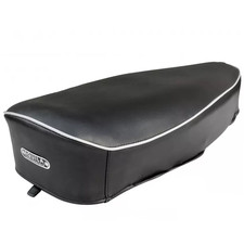 Sella Lunga Levetta Nera Con Targhetta Aquila Continentale Per Vespa 50 special