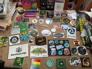 Collection 2 Of over 50 different 420 Stickers Cannabis Marijuana Weed