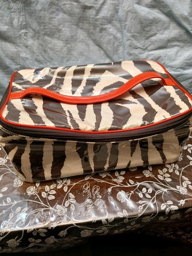 Striped With Pink Coloring KATE SPADE Make-up Bag ( Plastic ) - Picture 1 of 5
