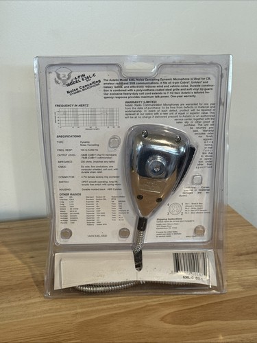 Astatic 636L-C 4-Pin Noise Canceling Chrome Dynamic Mic for CB Radios - NEW! - Zdjęcie 2 z 2