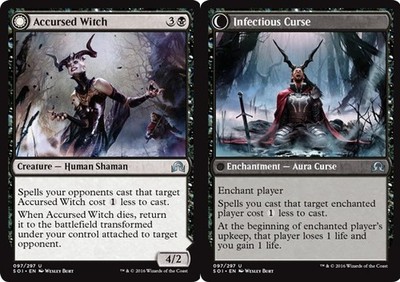 Accursed Witch // Infectious Curse~097/297~NM~(SOI) - Shadows over Innistrad~MTG