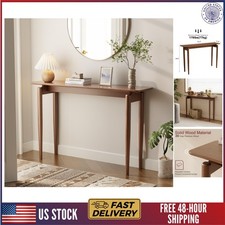 Wood Console Table Walnut Entryway Table, Console Table, Sofa Tables 47.2 in
