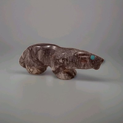 Zuni Native American Carved Beaver Stone Animal Fetish