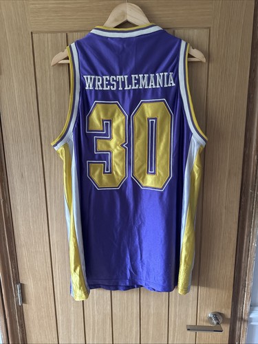 Wrestlemania XXX 30 Year Anniversary 2014 Basketball Jersey Size Large - Picture 9 of 13