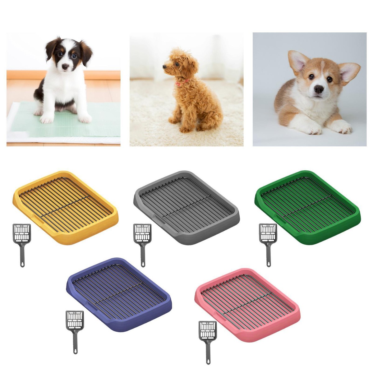Dog toilet, dog potty tray, bed pan with,