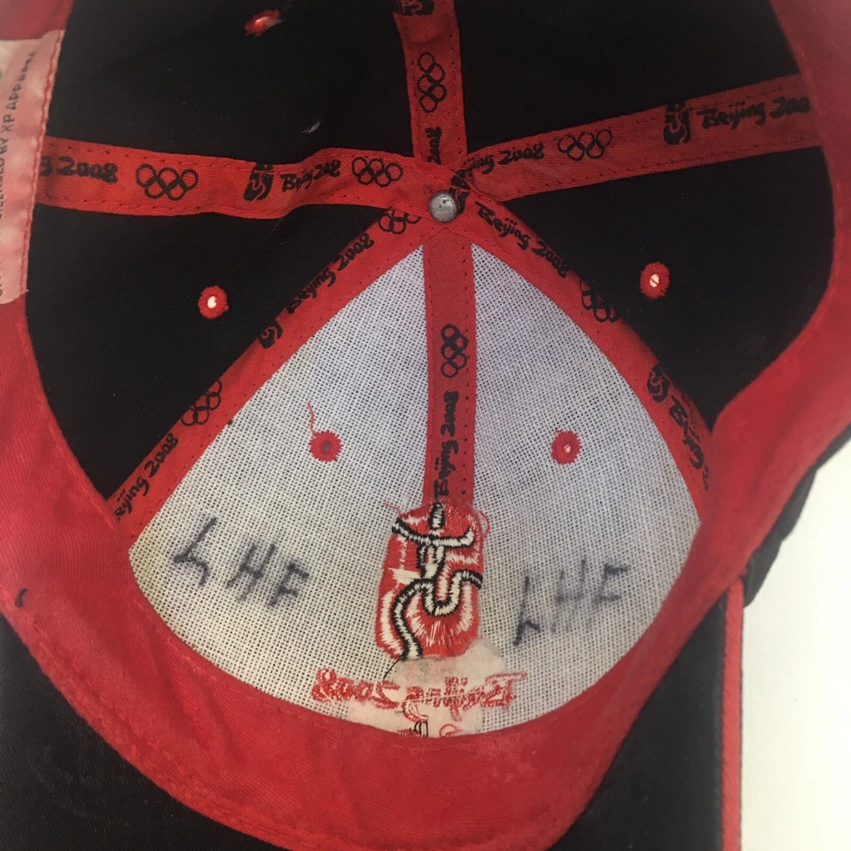 Beijing 2008 Olympic Baseball Hat Cap Adjustable Black and Red XXIX OLYMPIAD - Image 4 of 4