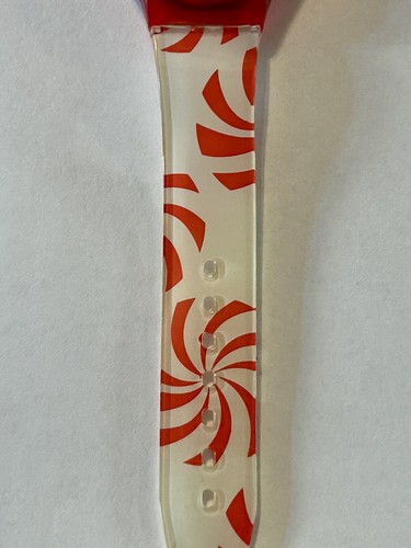 Reloj de caramelo de menta navideño accesorio de fiesta de Navidad necesita batería - Imagen 4 de 9