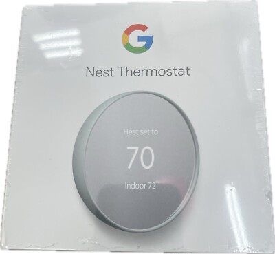 Google Nest G4CVZ Smart Programmable WiFi Thermostat Fog Gray Grey GA02083-US