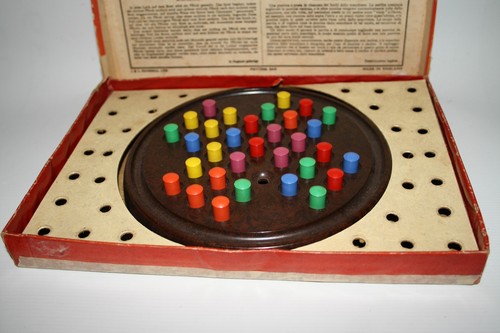 Collectable Vintage Solitaire Merit Game Board Boxed Made in England J&L Randall