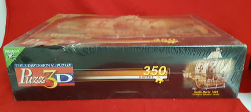 Vintage Wrebbit Puzzle 3D Santa Maria 1492 - 350 Pieces. Still Sealed. Unopened - Picture 5 of 8