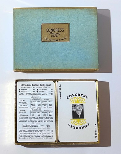 Vintage Congress 2 Decks Playing Card Set (Flower & Bird Pattern) - Foto 2 di 4