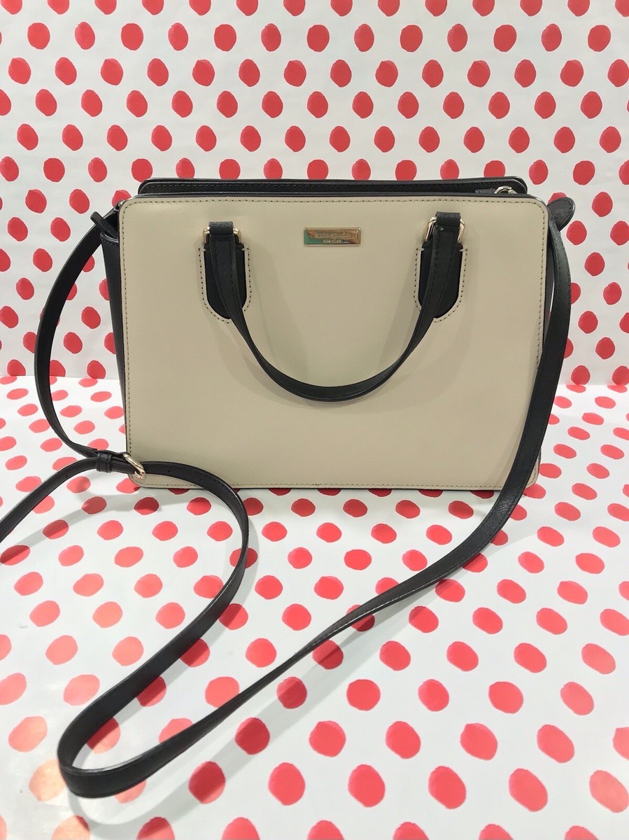Kate Spade Black and Cream Bag Kate Spade Black/Cream Leather Small Cedar Street Hayden  main image 3