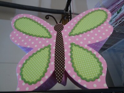 Pottery Barn Kids BUTTERFLY  Lamp Shade wall art New in box 