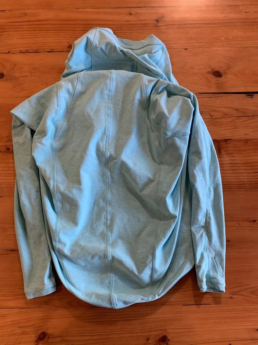 Ivivva Lululemon Girls Sz 12 Turquoise Four Count Shrug Wrap Pull