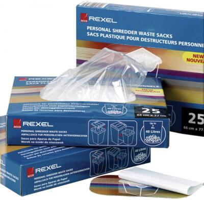 Rexel Abfallbeutel für Aktenvernichter Serie 1400 / 4000 100 Stück.