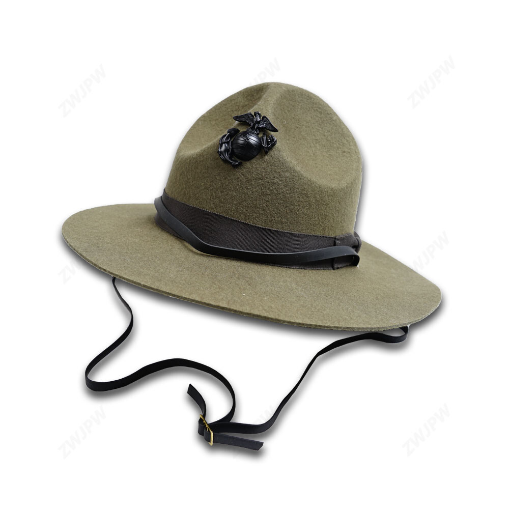 WW2 US Army USMC DRILL INSTRUCTORS HAT American Military Head Gear