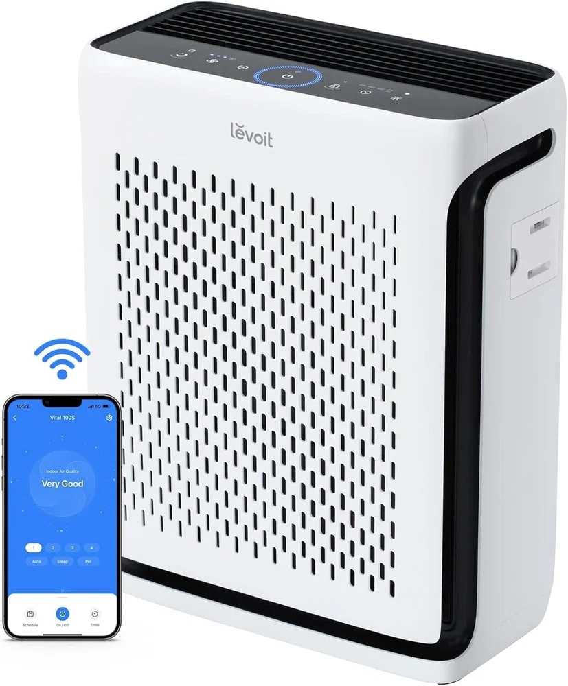 Air Purifier for Home Large Room Bedroom Up to 1110 Ft² with Air Quality Moni...