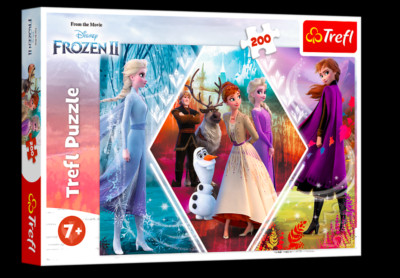 Trefl 200 Teile Kinder Disney Frozen 2 Schwestern in einer gefrorenen Erde Puzzle Neu