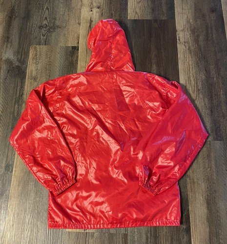 Vtg 70's Mespo Red 1/4 pullover RARE find M - Picture 3 of 4