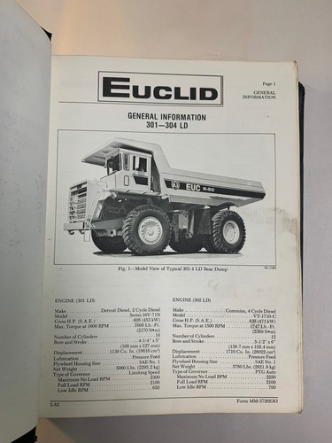 Euclid OEM R-50 301-304LD Servicehandbuch - Bild 6 von 9