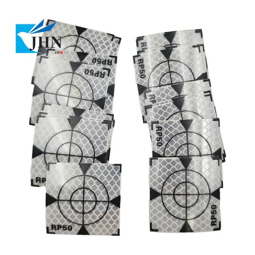 100pz Foglio Riflettore Misura 60x60mm 20/30/40/50/60/80/100mm per Stazione Totale - Foto 3 di 20