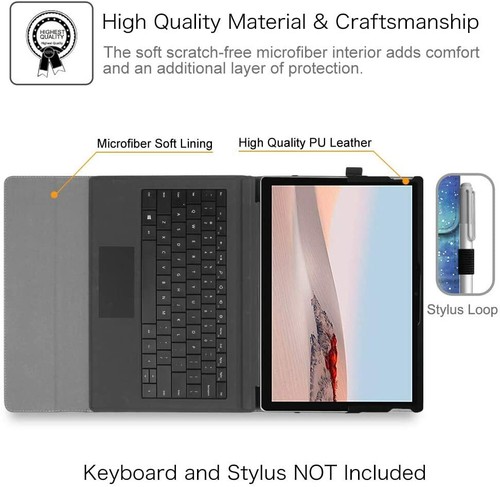 For Microsoft Surface Go 2 2020 Case Multiple Angles Portfolio Business Cover US - Picture 8 of 13
