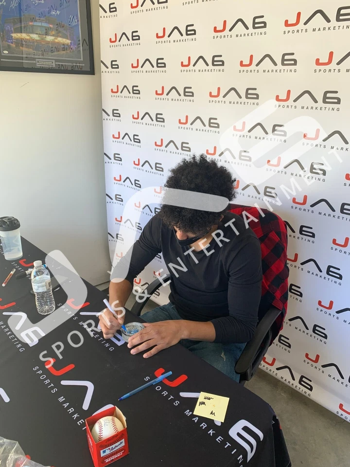 Mathieu Joseph autographed signed inscribed game used ice puck NHL Lightning PSA - Image 3 of 3